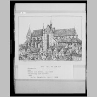 Blick von S, um 1600, Zeichnung von Lorenz 1948, Aufn. Jauernig 1954, Foto Marburg.jpg